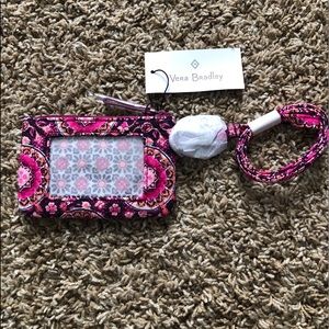 Vera Bradley lanyard and zip pouch